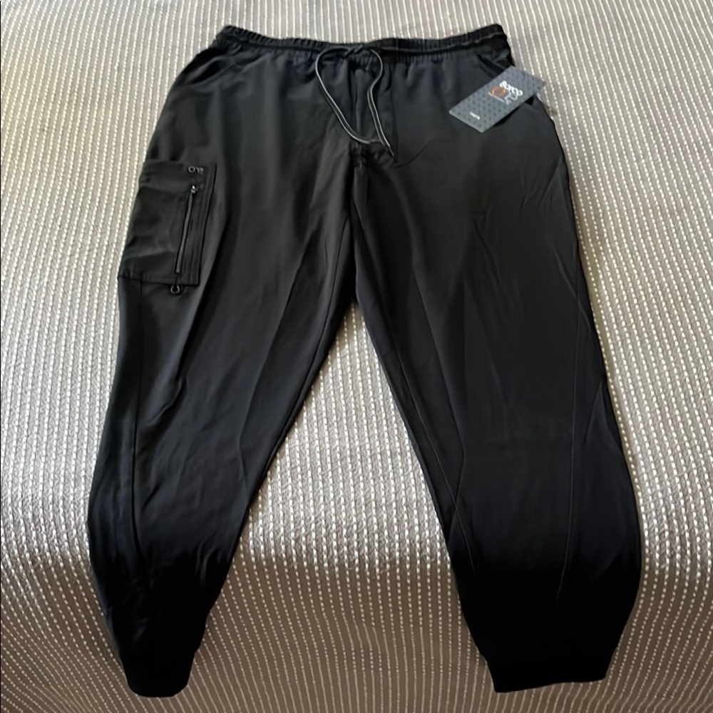Men's Black Jogger Scrub Pants